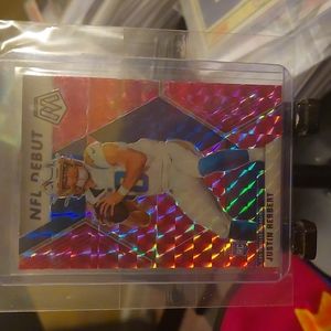 JUSTIN HERBERT MOSAIC PINK CAMO PRIZM ROOKIEP